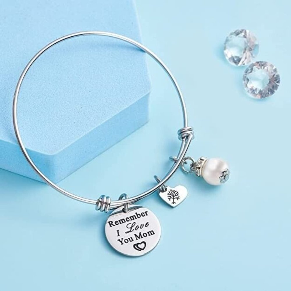 LParkin Women's Mom Birthday Gift Jewelry Charm Bracelet Inspirational Q… - Picture 2 of 5